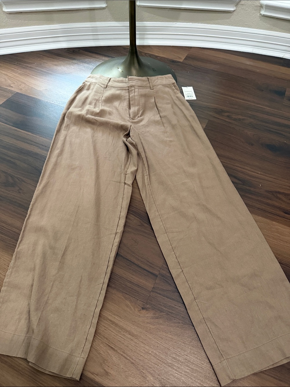 Women’s Tan Wide-Leg Pants